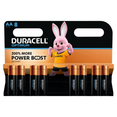 DURACELL Optimum AA Batteries (8 Pack) – Power Boost Alkaline Batteries 1.5V thumbnail 2