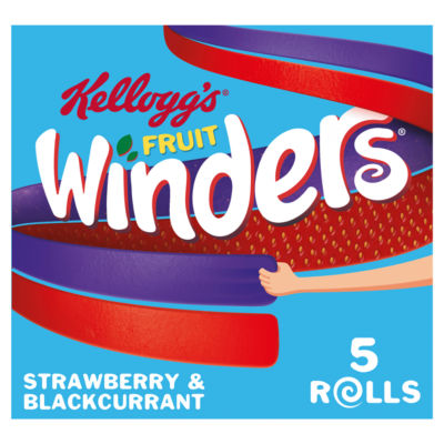 Fruit Winders Doubles Strawberry & Blackcurrant Snack Rolls 5x17g