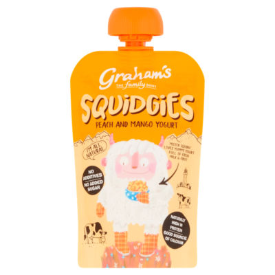 The Family Dairy Squidgies Peach and Mango Yogurt 100g thumbnail 2