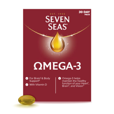 Seven Seas Omega-3 Fish Oil with Vitamin D 30 Capsules