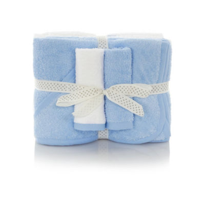 Blue Towels and Flannel Set