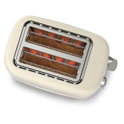 Bold Vanilla Cream 2-Slice Toaster Cream & Silver Chrome VTR003 thumbnail 3
