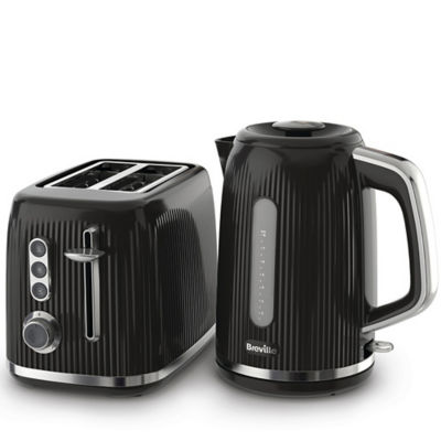 Bold Black 2-Slice Toaster Black & Silver Chrome VTR001 thumbnail 4