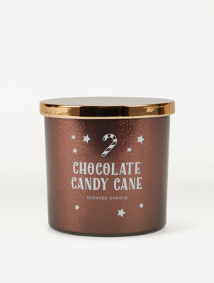 Chocolate Candy Cane Candle
