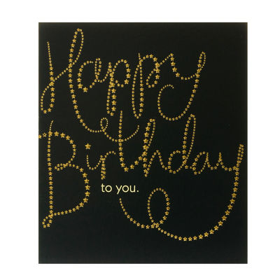 Gold Lettering Birthday Card thumbnail 2