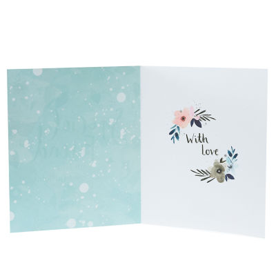 Floral with Pink Flowers Birthday Card thumbnail 3