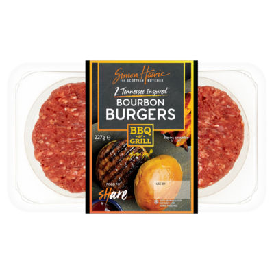The Scottish Butcher 2 Tennessee Inspired Bourbon Burgers 227g