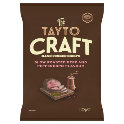 Craft Hand Cooked Crisps Slow Roasted Beef and Peppercorn Flavour 125g thumbnail 2