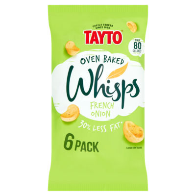 Oven Baked Whisps French Onion Flavour Corn Snacks 6 x 17g thumbnail 2