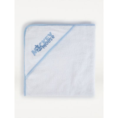 White Mickey Mouse Hooded Towel
