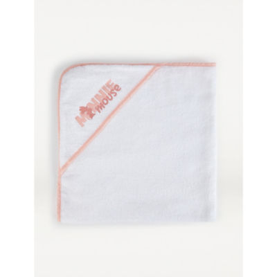 White Minnie Mouse Hooded Towel