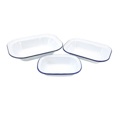 White Pie Dish - Set of 3 thumbnail 2