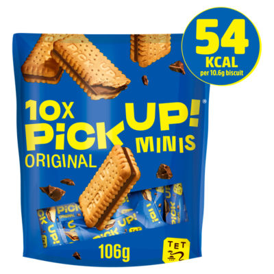 Bahlsen Pick Up! Minis Milk Chocolate Biscuits Bars