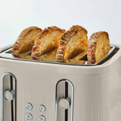 Cream Scandi 4-Slice Toaster GTT201WC-21 thumbnail 3