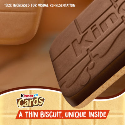 Cards Milk Chocolate Wafer Biscuit Snack Bars Multipack 8 x 12.8g thumbnail 4