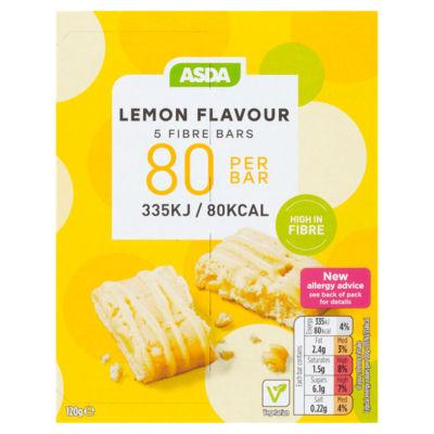 5 Lemon Flavour Fibre Bars