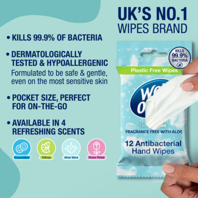 Be Gentle Antibacterial Hand Wipes x 12 thumbnail 3