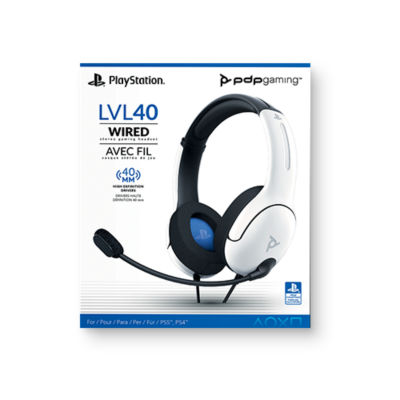 Licensed Lvl40 Stereo PS5, PS4 & PC Headset - White thumbnail 3
