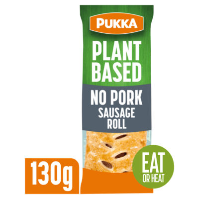 Plant Based No Pork Sausage Roll 130g thumbnail 2