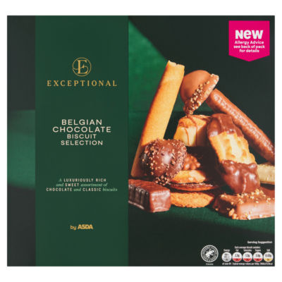 Exceptional by  Belgian Chocolate Biscuit Selection 375g