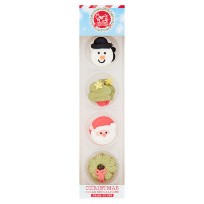 Christmas 12 Sugar Decorations