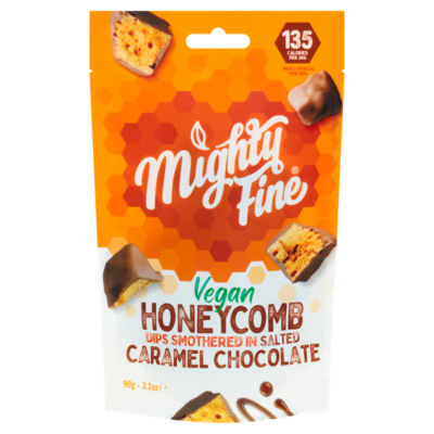 Mighty Fine Vegan Salted Caramel Honeycomb Dips