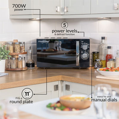 RHRETMM705B 17L 700W Manual Microwave - Black thumbnail 3