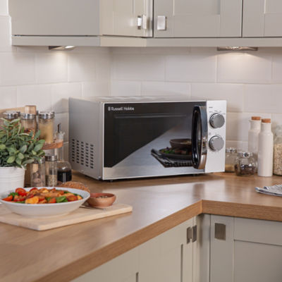 RHMM719S Compact, Manual Microwave 17L, Silver thumbnail 3