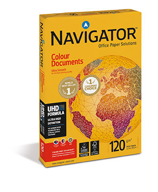 Navigator Colour Documents A4 White Paper 250 120GSM, 250 Sheets