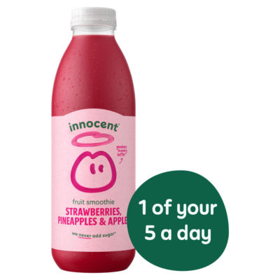 innocent Strawberries Pineapples & Apples Smoothie 750ml thumbnail 2