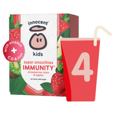 Kids Super Smoothies Strawberries, Kiwis & Apples 4 x 150ml