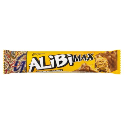 Alibi Max Crispy Bar with Rice Crisps and Caramel in Milk Chocolate