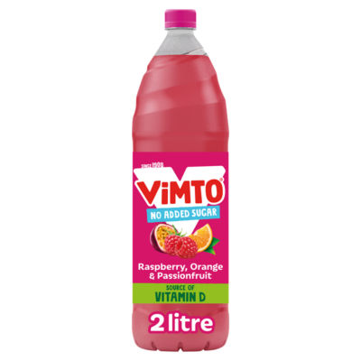 Raspberry, Orange & Passionfruit Real Fruit Squash 2 Litre