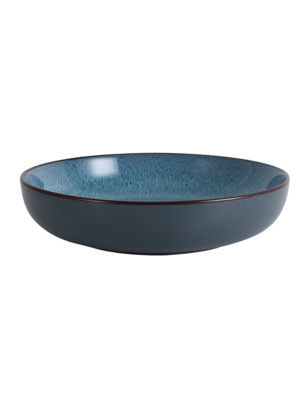 Blue Reactive Glaze Serving Bowl thumbnail 2