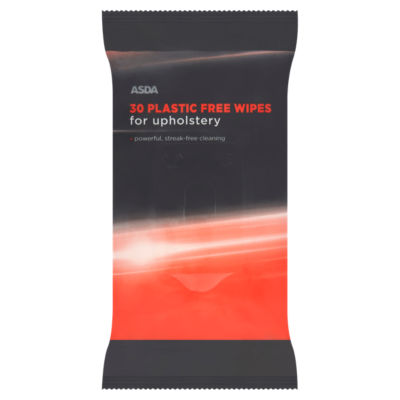 30 Plastic Free Wipes for Upholstery