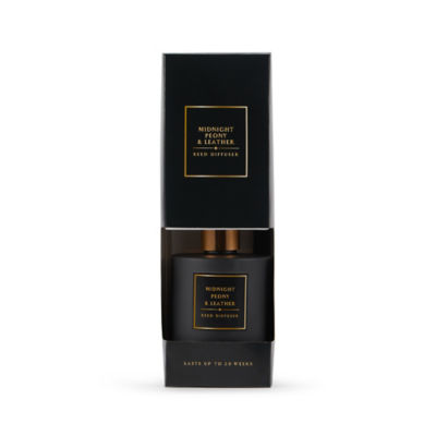 Classic Midnight Peony and Leather Large Reed Diffuser thumbnail 4