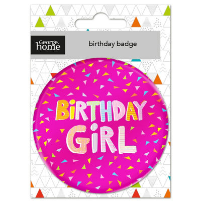 Pink Birthday Girl Badge thumbnail 2