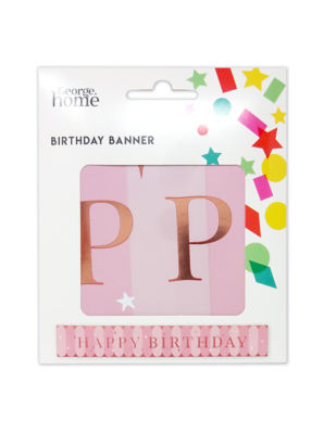 Rose Gold Happy Birthday Banner thumbnail 2