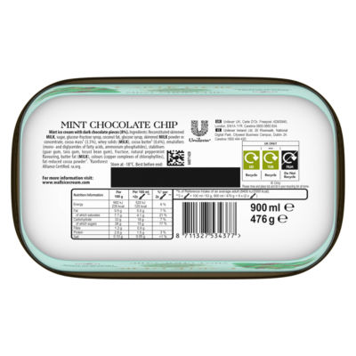 Carte D'or  Ice Cream Tub Refreshing Mint Choc Chip 900 ml thumbnail 3