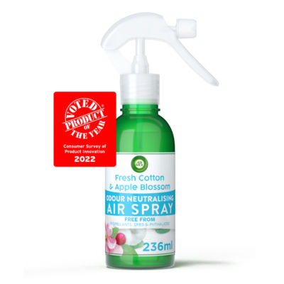 Air Wick Odour Neutralising Air Spray Fresh Cotton & Apple Blossom 237ml
