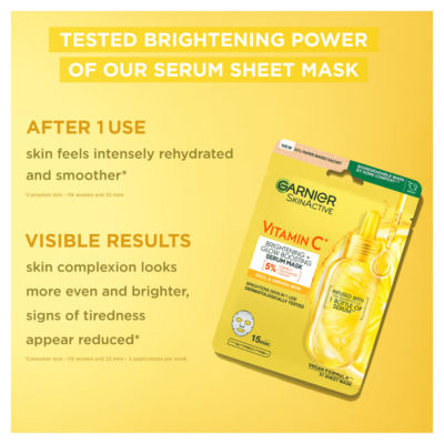 Brightening & Super Hydrating Vitamin C Sheet Mask 28g thumbnail 3