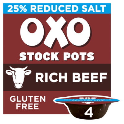 Oxo Reduced Salt Rich Beef Stock Pots 4 x 20g thumbnail 2