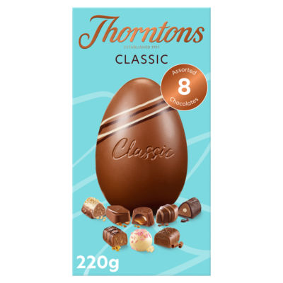 Classic Milk Chocolate Egg with a Selection of Classic Chocolates 220g thumbnail 2