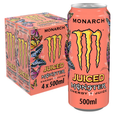 Monster Energy Drink Monarch 4 x 500ml