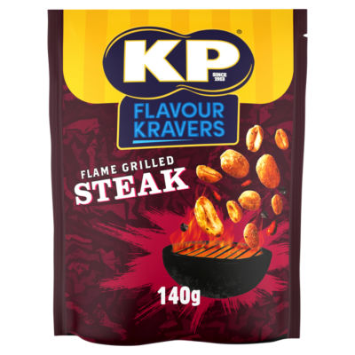 Flavour Kravers Flame Grilled Steak Peanuts 140g thumbnail 2