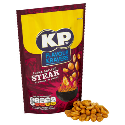 Flavour Kravers Flame Grilled Steak Peanuts 140g thumbnail 3
