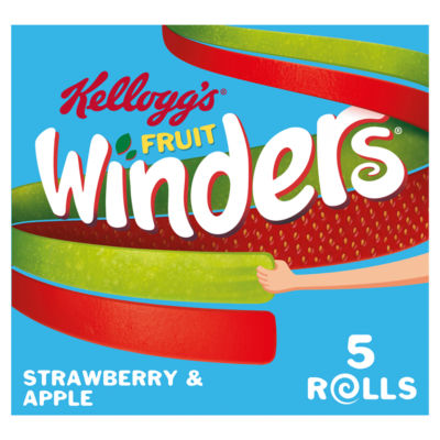 Fruit Winders Doubles Strawberry & Apple Snack Rolls 5x17g