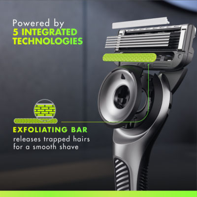 With Exfoliating Bar Men’s Razor thumbnail 4