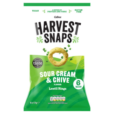 Sour Cream & Chive Flavour Lentil Rings 6 x 17g thumbnail 2