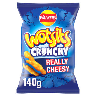 Wotsits Crunchy Really Cheesy Sharing Snacks Crisps 140g thumbnail 2